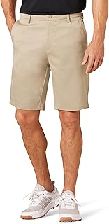 Amazon Essentials Men's 10" Classic-Fit Moisture Wicking Cargo Golf Shorts with Multi-Pocket Design (Available in Big & Tall)