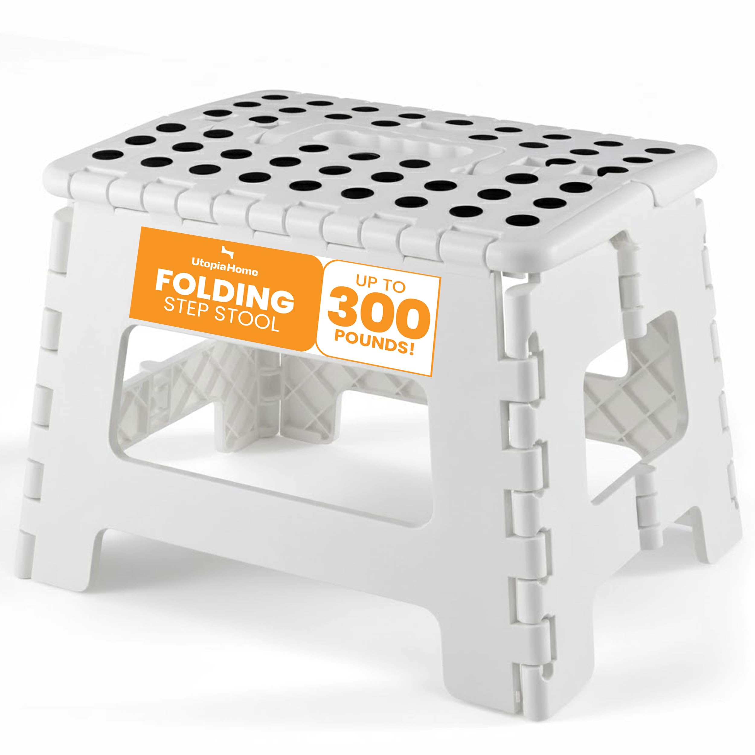 Utopia Home Folding Step Stool 9 Inch, Portable Anti Slip Surface for Kids and A