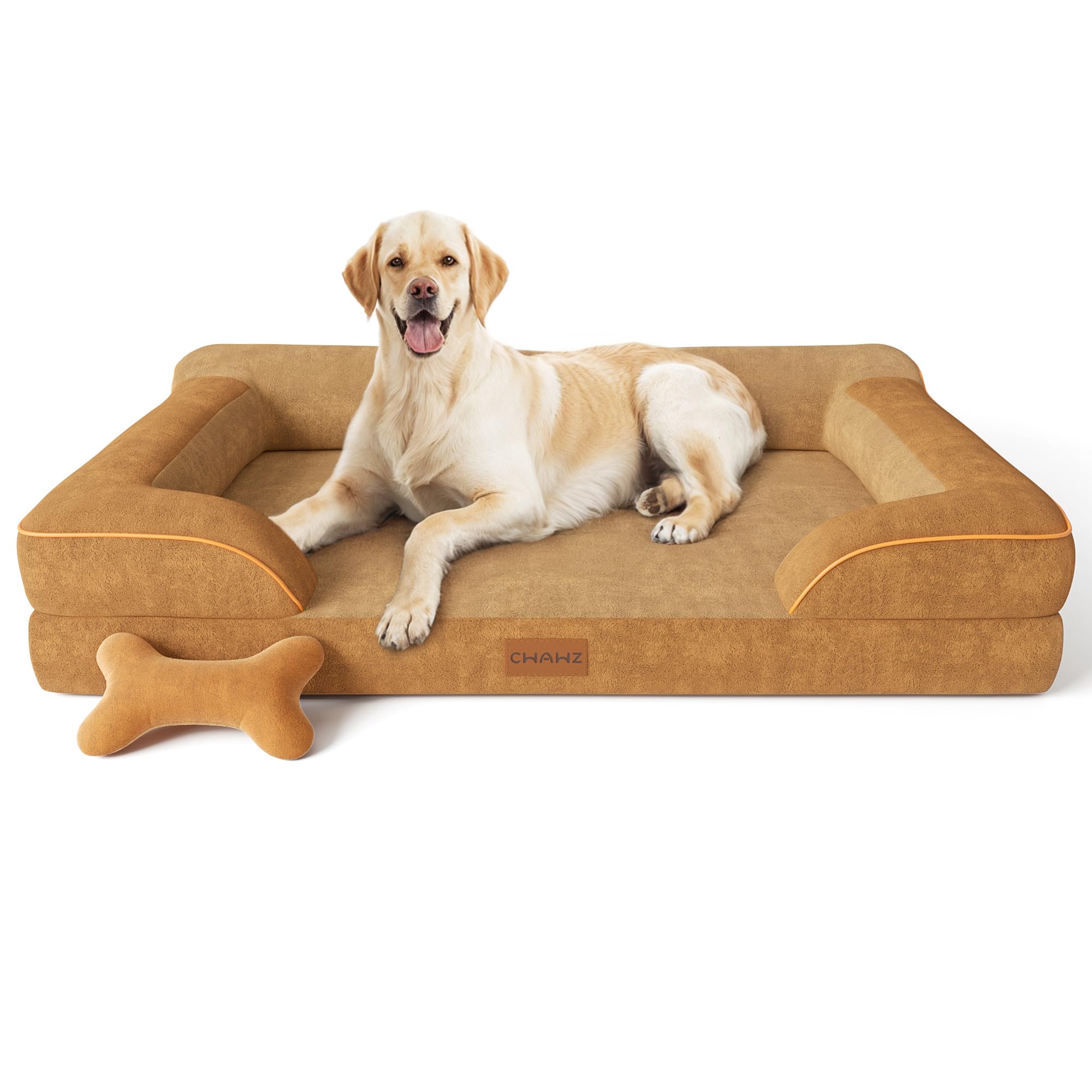 CWAWZ Jumbo Dog Bed for Extra Large Dogs, Orthopedic Dog Bed with Cooling Gel Me