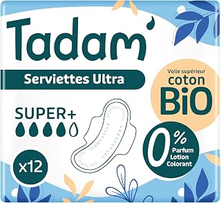 TADAM' - 12 Dermo-Sensitive Sanitary Towels - Ultra Flux Super +