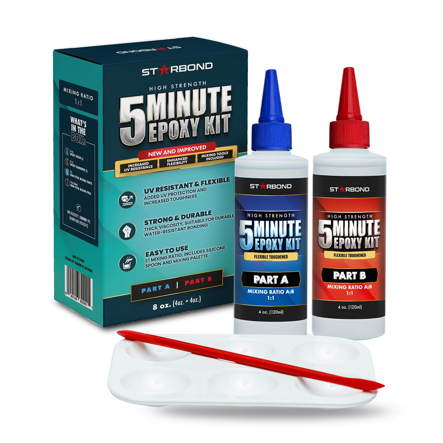 8 oz. XL Starbond 5 Minute Epoxy Pro Kit– Flexible Toughened (2,600 lb Shear Str