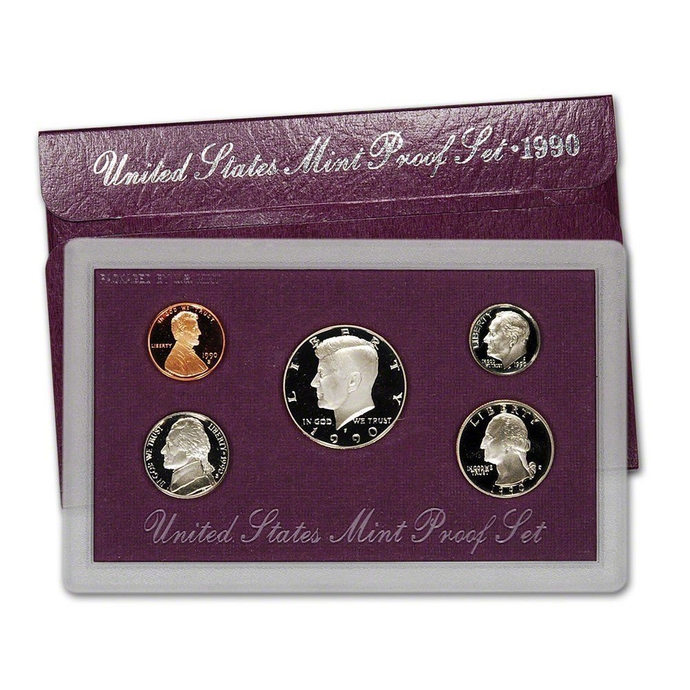 1990 S US Mint 5-Piece Proof Set - Seller Proof OGP