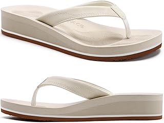 COFACE Women Flip Flops Fashion Wedge Thong Sandals