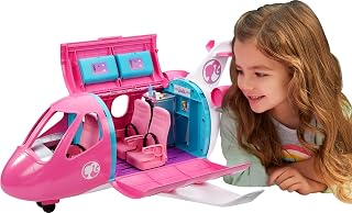 Barbie Dreamplane Airplane Toys Playset | 15+ Accessories Including Puppy, Snack Cart, Reclining Seats and More​​​