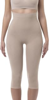 Farmacell Shapewear Capri Leggings for Women, Tummy Control, Bum Lift & Anti-Cellulite Massage, Made in Italy, 323