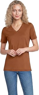Lands' End Women's Supima V-Neck T-Shirt
