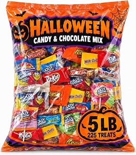 Halloween Candy and Chocolate Mix, Individually Wrapped, 5 lb Bulk Pack | A crowd-pleasing assortment for trick-or-treat bags, parties, candy bowls, classrooms and offices