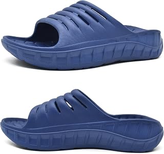 KuaiLu Men's Sandals Recovery Comfortable Sports Flip Flops Summer