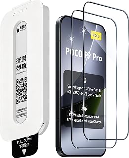 Aerku 2 Pieces Screen Protector for Poco F9 Pro
