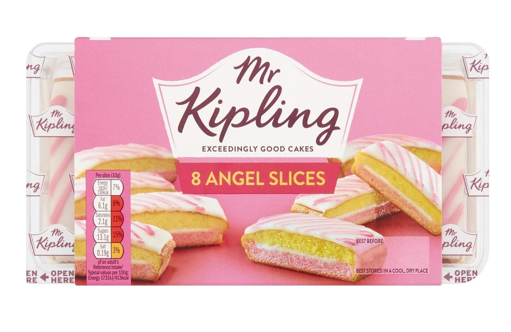 Mr Kipling Angel Slices, Pack of 8