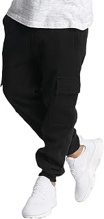 Southpole Men's Basic Active Cargo Jogger Pants, Fleece & Tech Woven Nylon