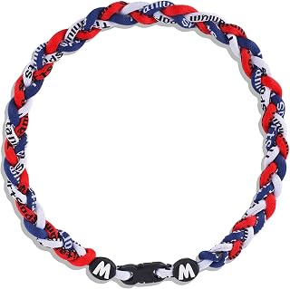 Willtok Premium 18inch Baseball Necklace w/Nylon Tri-Braided Rope Tornado Design