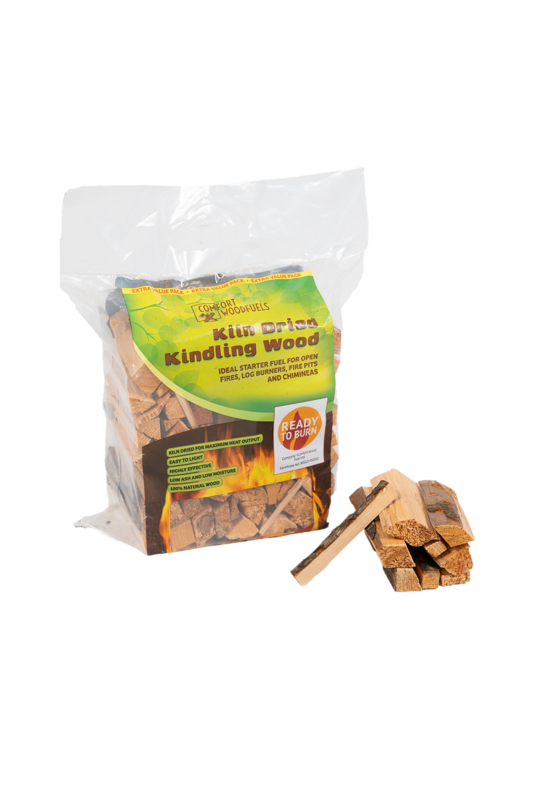 CWF Kiln Dried Kindling Wood – Eco-Friendly, Quick Lighting Pine & Spruce – 6L C