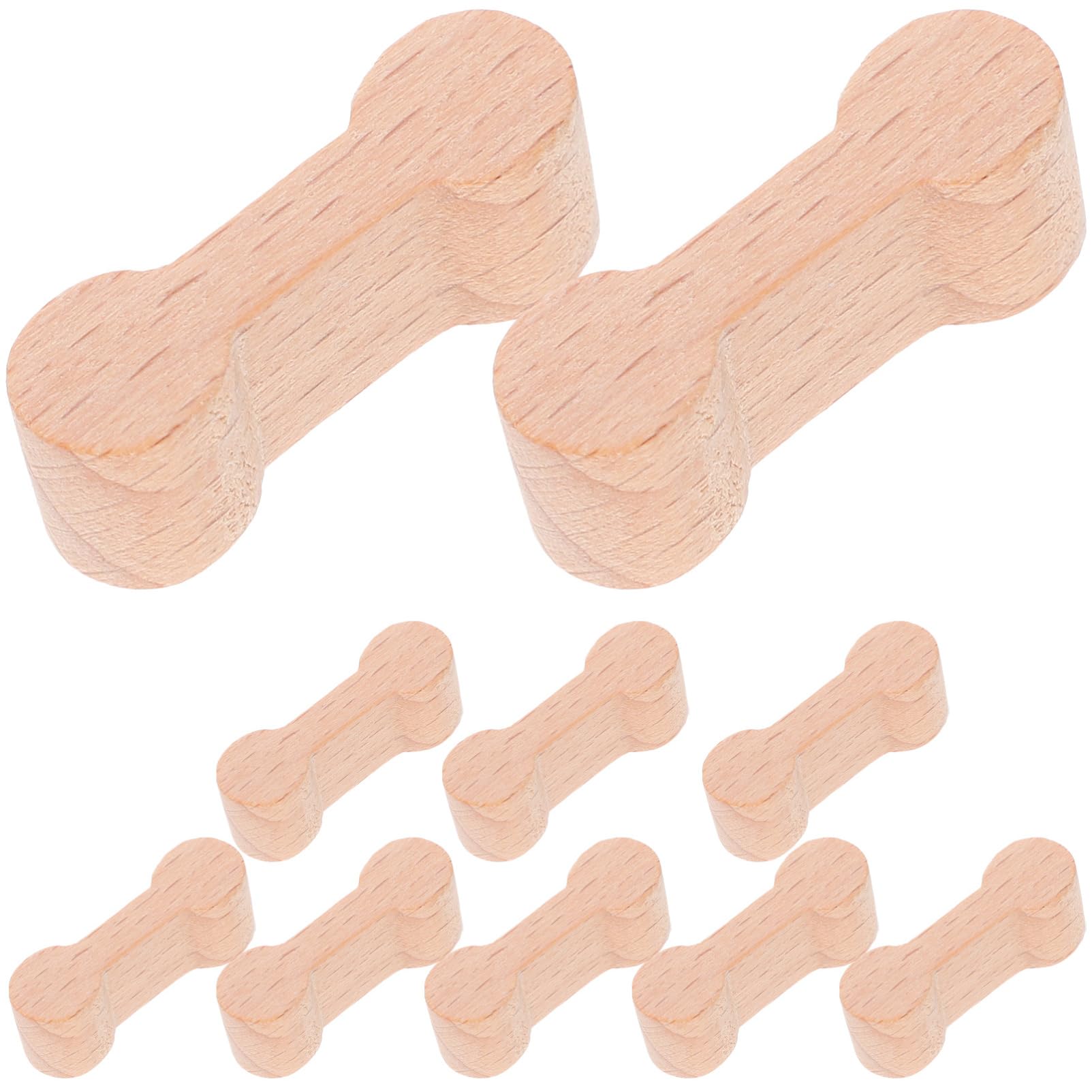 Wooden Train Track Connectors 10pcs Dog Bone Shape for Children | Wooden Train T