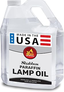 1 Gallon Paraffin Lamp Oil - Clear Smokeless, Odorless, Clean Burning Fuel for Indoor and Outdoor Use - Shabbos Lamp Oil, by Ner Mitzvah