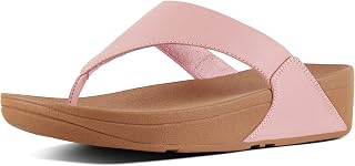 Fitflop Lulu Leather Toepost, Platform Sandals Women, Black, 36 EU
