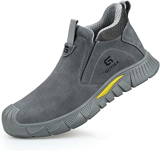 Welding Work Boots for Men Steel Toe Safety Construction Shoes