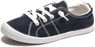Women's Slip-On Canvas Sneakers, Low Top Walking Shoes
