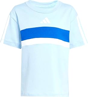 adidas Unisex Kids Seasonal Essentials Tiberio 3 Stripes T-Shirt T-Shirt