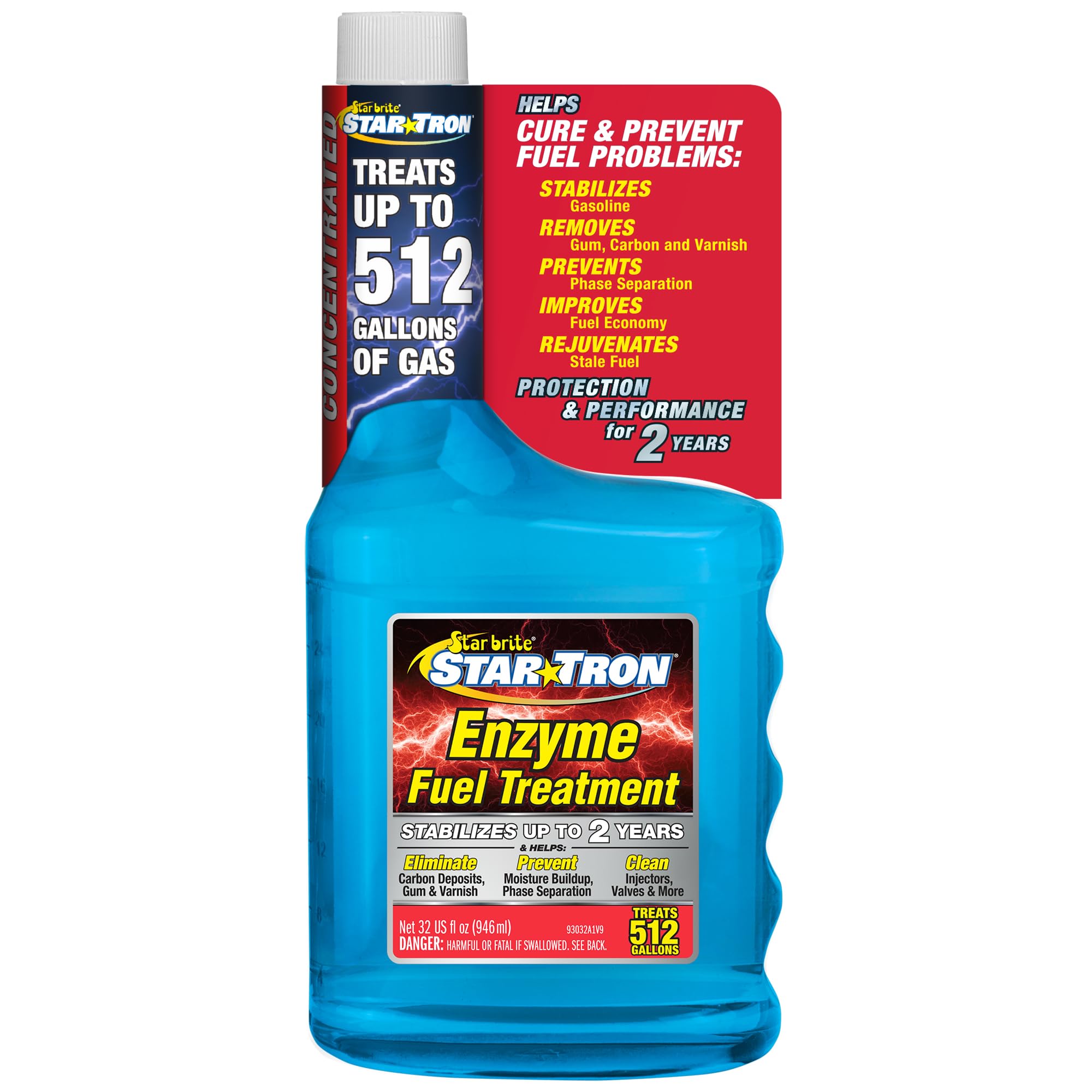 STAR BRITE Star Tron Enzyme Fuel Treatment - Concentrated Formula 32 Fl. Oz. – T