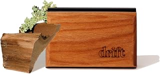 Drift Car Air Freshener - The Original Wood Air Freshener - Car Odor Eliminator - Long Lasting Scent - Auto Accessories - Metal Clip - Essential Oils - Clean Ingredients - Teak Scent Starter Kit