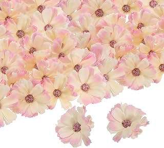 50pcs 4.5cm Artificial Daisy Flower Silk Mini Artificial Daisy Flowers for Wedding Bouquets Centerpieces Home Decor Pink