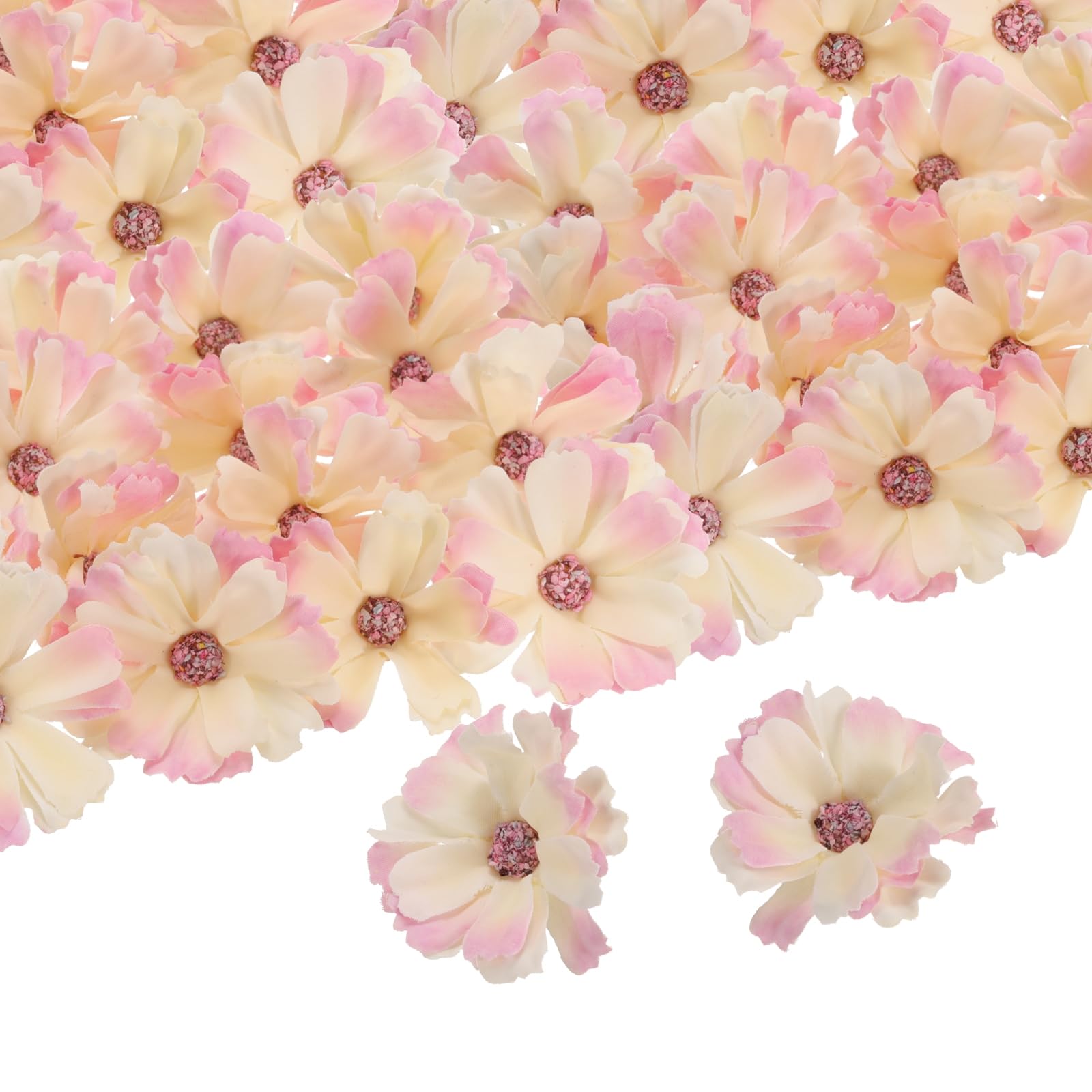 50pcs 4.5cm Artificial Daisy Flower Silk Mini Artificial Daisy Flowers for Weddi
