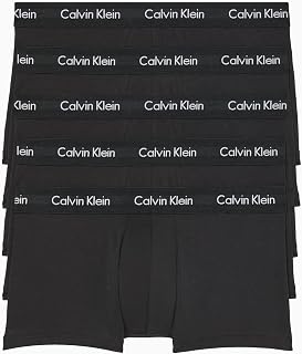 Calvin Klein Cotton Stretch Multipack Low Rise Trunks Baador for Men (Pack of 5)