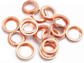 15PCS Copper M12 Crush Washer OEM 11026-01F10,Practical Car Oil Drain Plug Gasket Compatible with Nissan Sentra Pickup,Essential Oil Drain Plug Washer Provides Good Sealing
