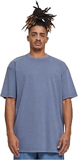 Build Your Brand Tea Oversized Acid Washed Heavy Oversized Men's T-Shirt