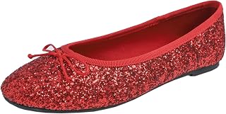 Feversole Women's Macaroon Glitter Colorful,Cojín de Espuma con Memoria Colorida Macaron para Mujer, diseño Plano de Charol