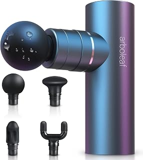 arboleaf Mini Muscle Massage Gun, Anodized Metal, Grey