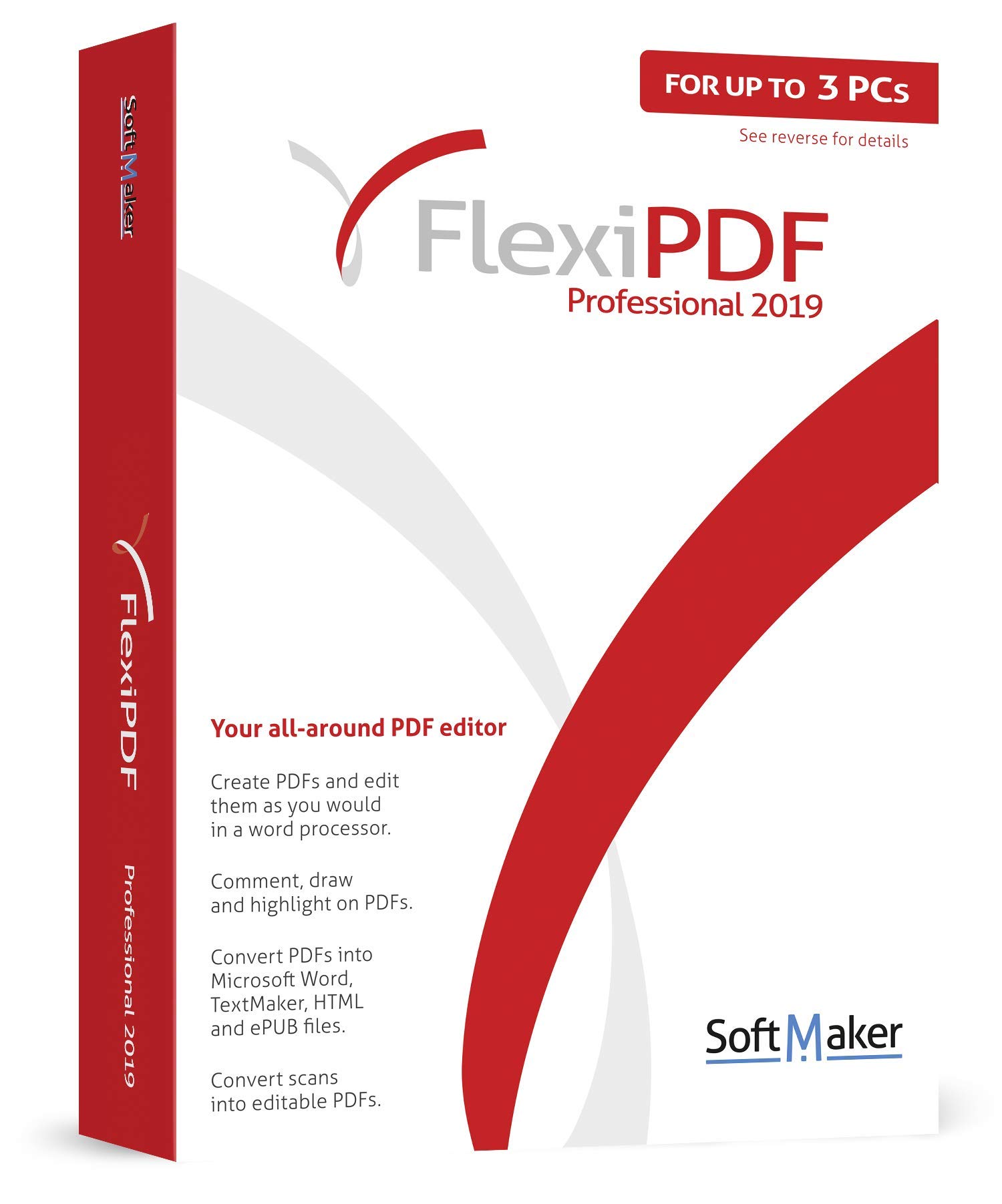 FlexiPDF Professional - OCR PDF Editing Software - 3 USER for your Windows 11, 1