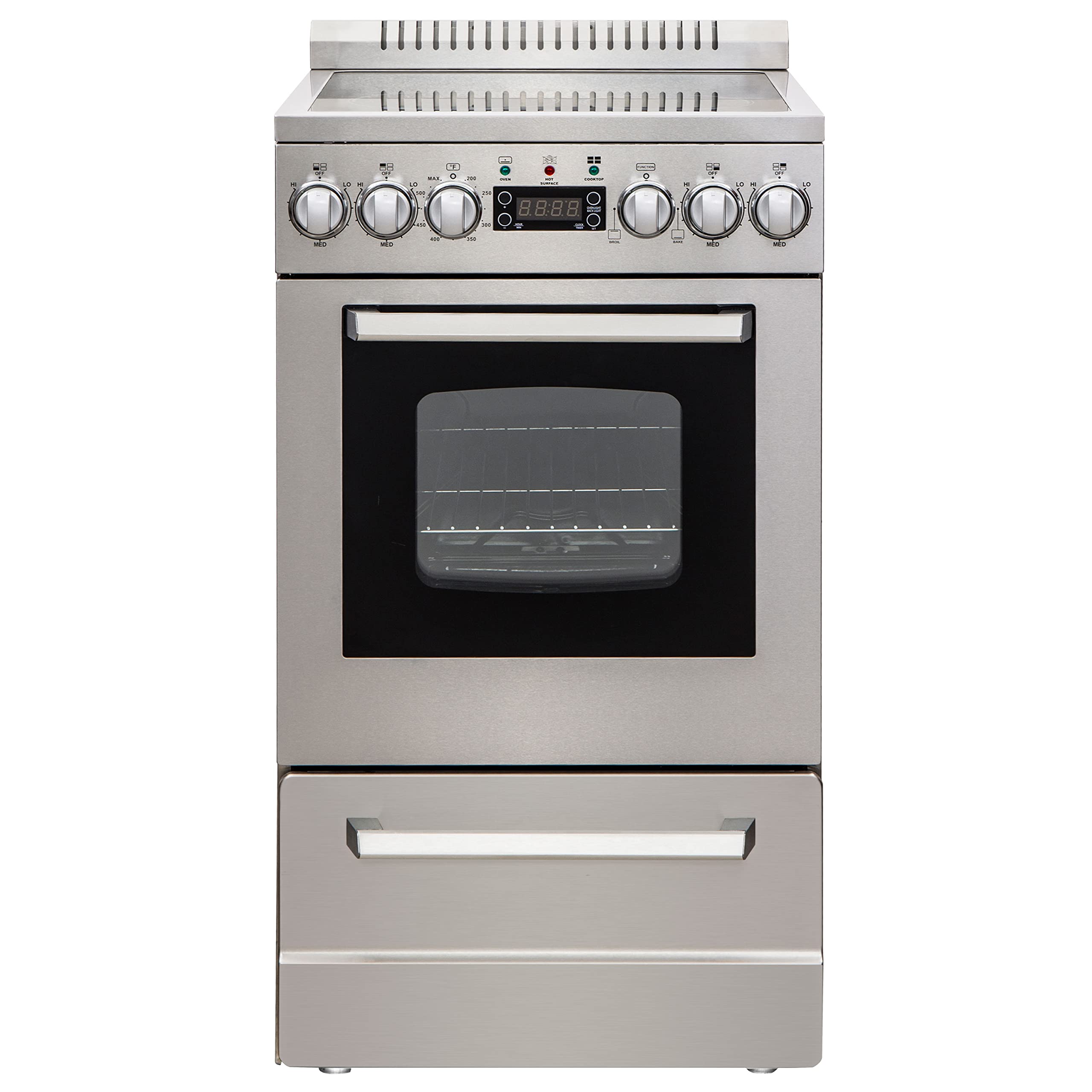 Avanti Electric Range Oven ELITE Series Compact Design, 2-Cu.Ft. Capacity with 4