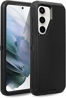 Case for Samsung Galaxy S25 5G, Heavy Duty Shockproof Dustproof Defender 3 in 1 Rugged Protective Bumper Phone Cover for Galaxy S25 5G (Black)