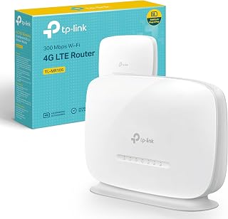 TP-Link TL-MR105 4G Router with SIM Slot, N300 Portable WiFi | 2 LAN/WAN Ports for Ethernet Cable, Connect Up to 32 Devices, Guest Network, Parental Controls, Home/Remote, Plug & Play