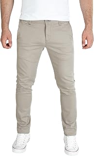 PITTMAN Andrew Men's Chino Trousers with Partial Elastic Waistband