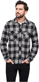 Brandit Men's Flannel Check Shirt Long Sleeve Classic