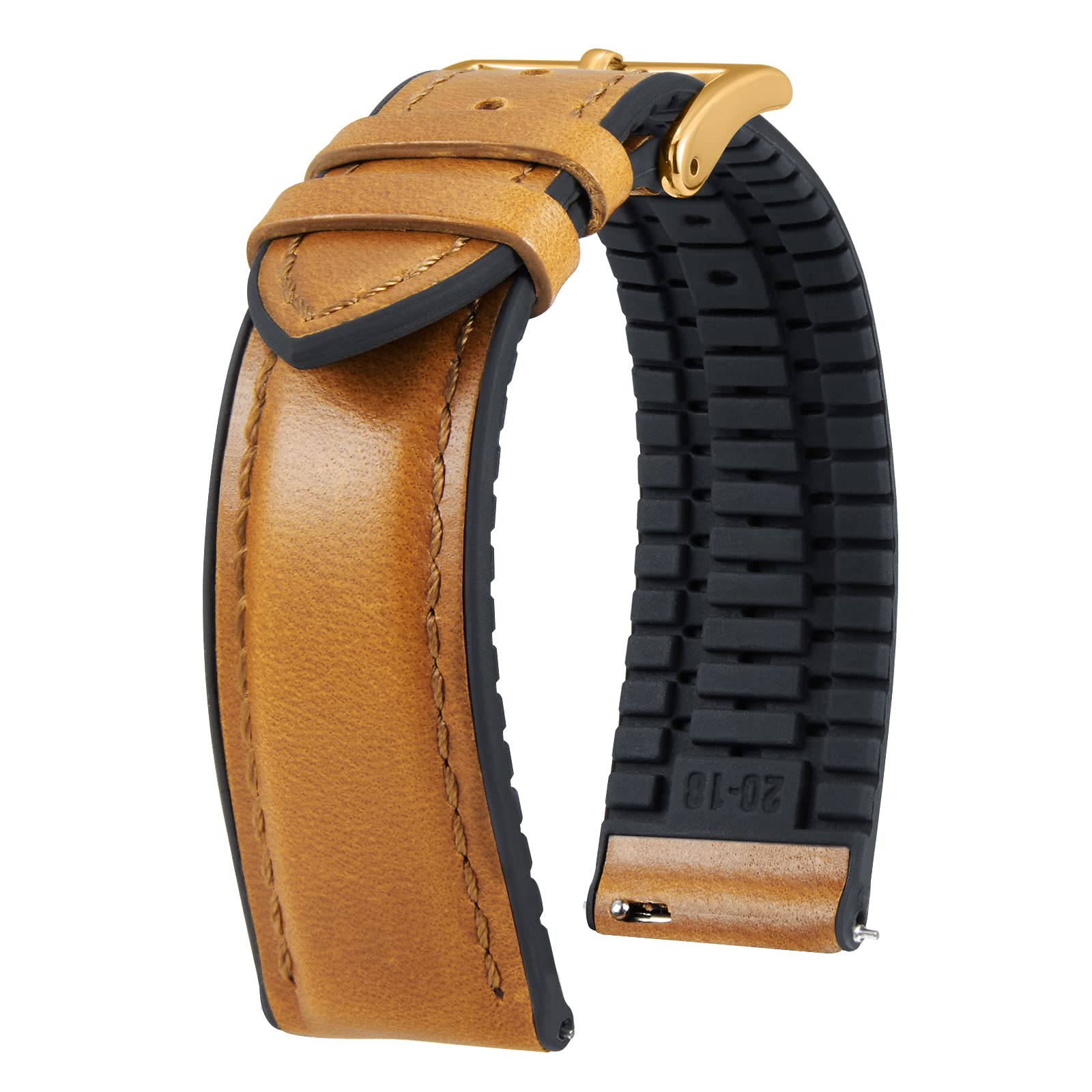 BINLUN Leather Watch Bands 14mm 16mm 18mm 19mm 20mm 21mm 22mm Watch Strap Leathe