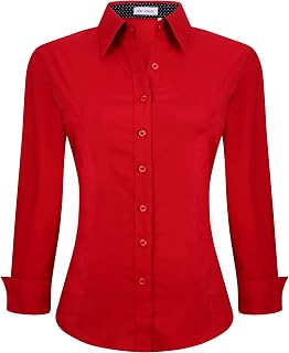 Alex Vando Women's Regular Fit Long Sleeve Stretch Work Shirt