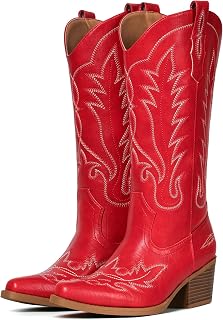Cowboy Boots for Women Western Mid Calf Cowgirl Boots