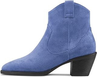Saekcted Women's Medium Heel Heel 6.5 cm Heels Pointed Toe Ankle Boots Riding Slip-on Boots Zipper Party Office Sexy