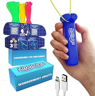 ZipString Original Rope Launcher Toy, Bold Blue | As Seen on Shark Tank, For Kids & Adults, Fly String Loop in Air, Endless Tricks & Fun