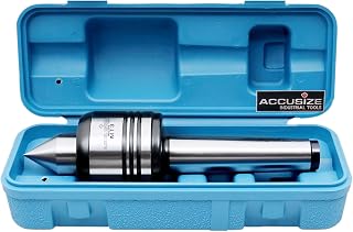 Accusize Precision Medium Duty Live Center MT3, 60 Deg Point | 0.0002 in Accuracy, 600 lb Capacity, 3000 RPM, 6.69 in OAL, 0537-6437