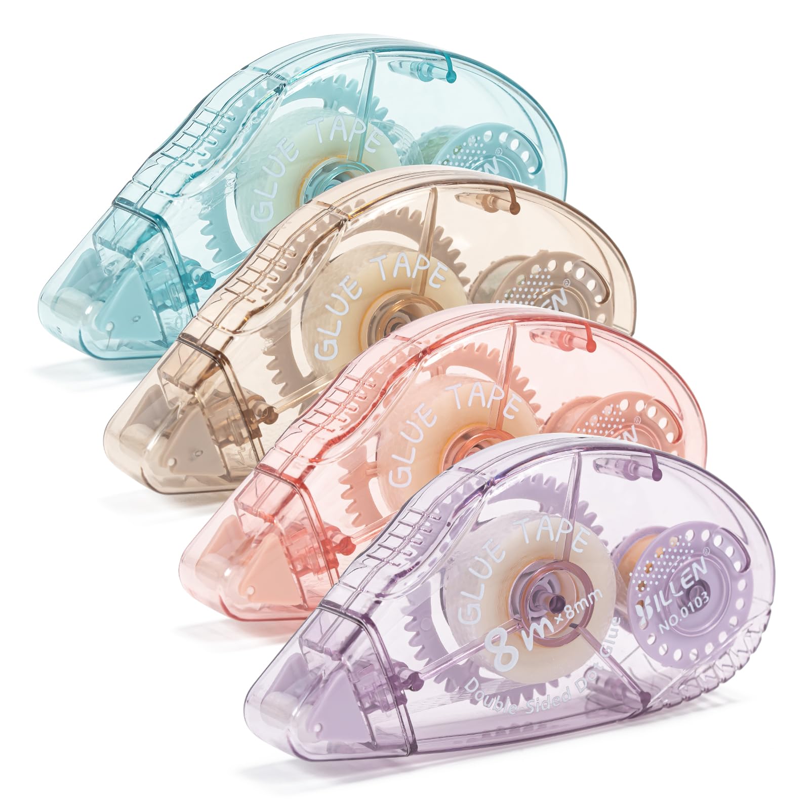 HUIRUSO 4 Pack Double Sided Tape Roller, Scrapbook Supplies, Glue Tape | scrapbo