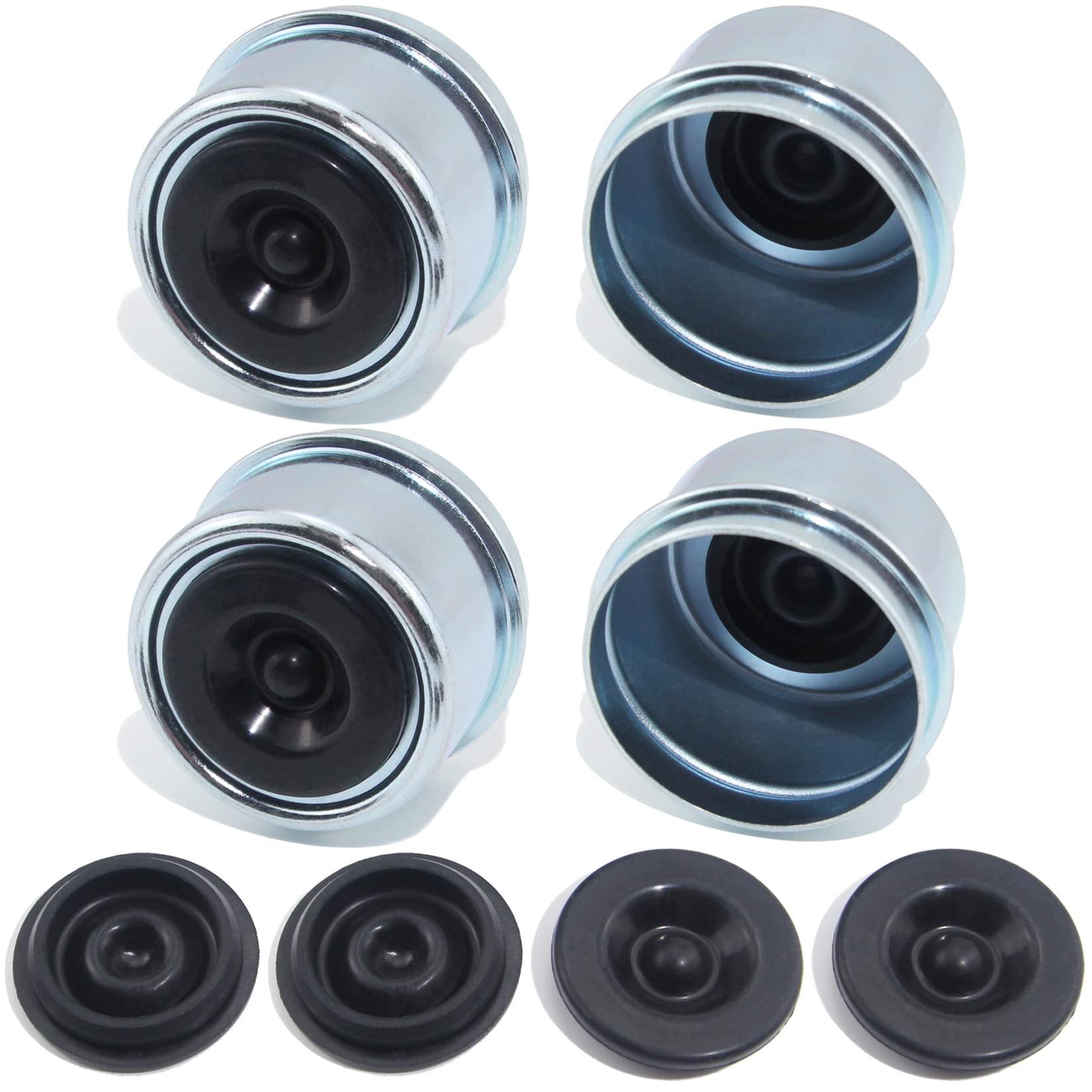 GREPSPUD 4pcs 1.98'' Trailer Hub Dust Caps for 2000 3500 lb Boat RV Tr