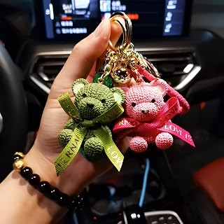 Cute Resin Keychain Kawaii Animal Pendant Keychain Exquisite Hanging Keychain Backpack Gift for Friend
