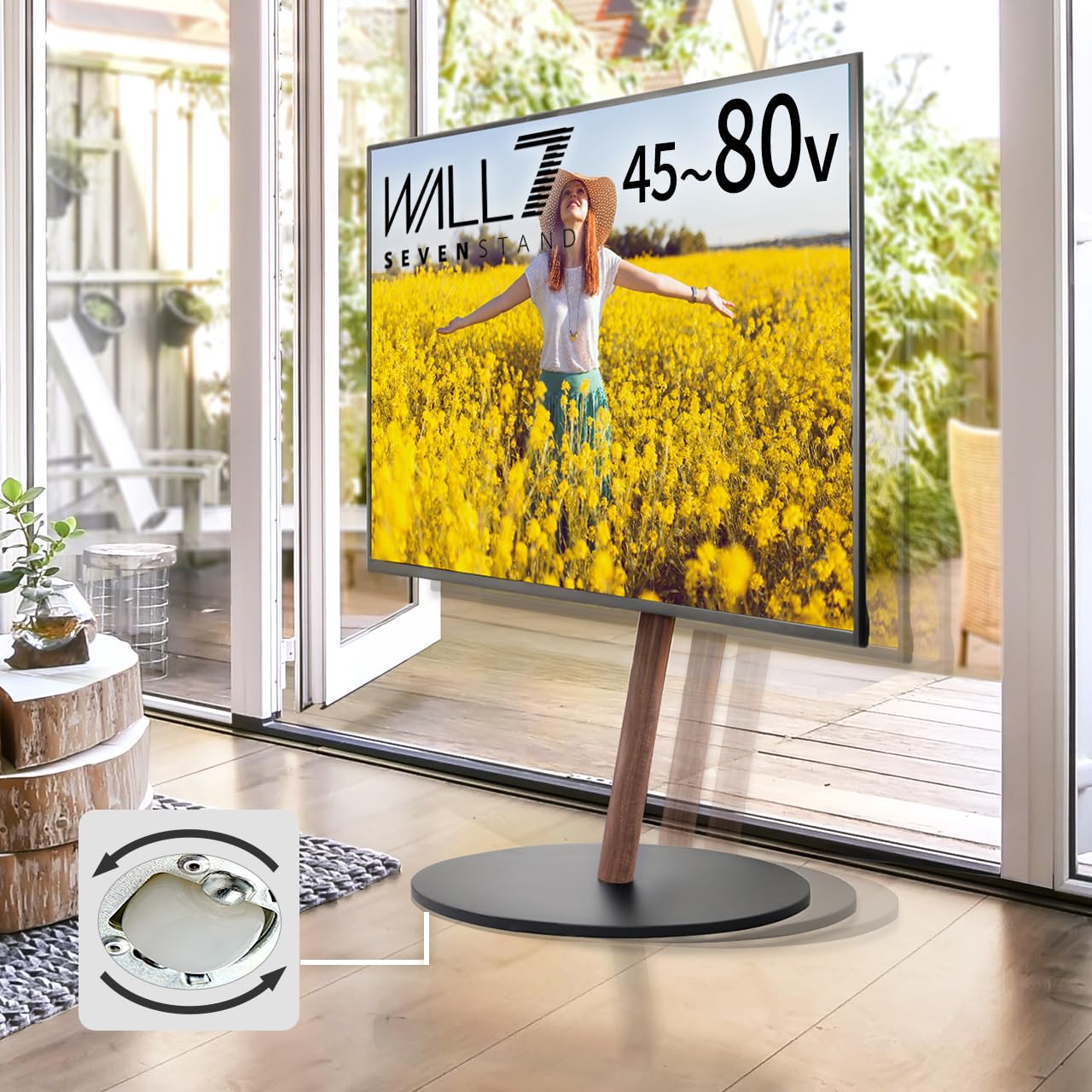 WALL 【Award-Winning Design 4 Crown】 A2 CASTER BASE TV Stand Ultra-Low Base with 
