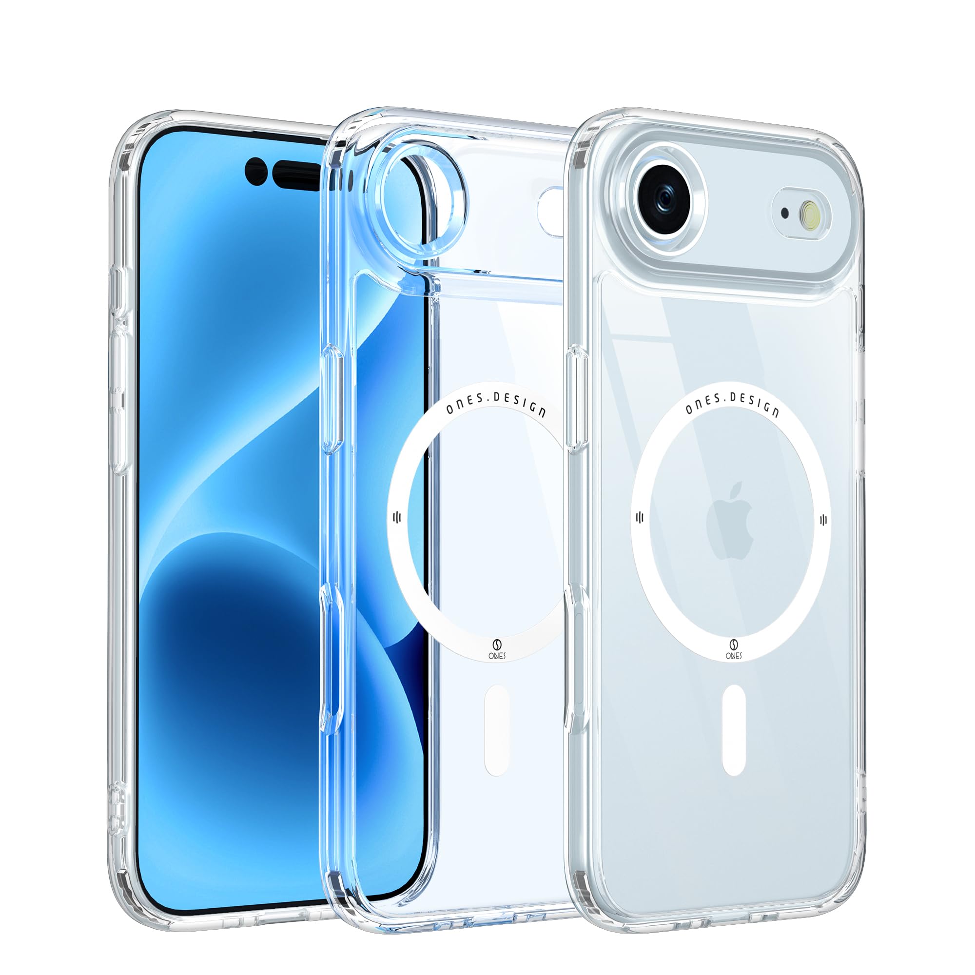 Ones Coque Magnétique pour iPhone Air / 17 Air Transparente, Compatible avec Mag