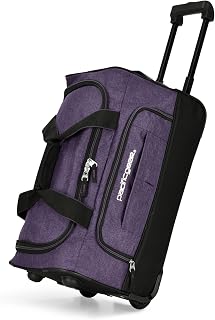 Pacific Gear Duffel Bag with Rolling Wheels, Purple